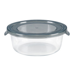 Combo Bol CookShow en verre compartimenté+Couv PP   Ø170mm H74 mm, 18pcs