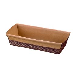 Moule cuisson carton micro-cannelé brun 16,5 x 6,5 x 4,5 cm - 480 unités