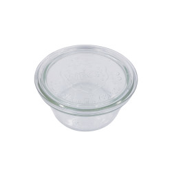 Bocal Bokocook en verre Weck avec couvercle en verre Ø100mm 110x H58 mm, 6pcs