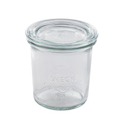 Bocal Bokocook en verre Weck avec couvercle en verre Ø60mm H69 mm, 12pcs