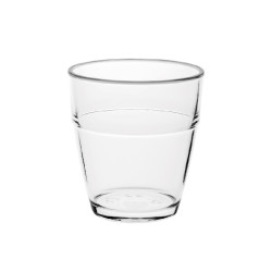 Verre Cupoly en PET réemployable transparent empilable  232ml  82,4x H74 mm, 120pcs