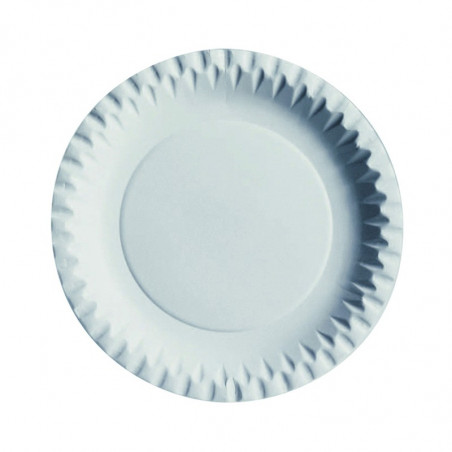 Assiette ronde en carton blanc Diam: 18 cm 18 cm x 100 unités